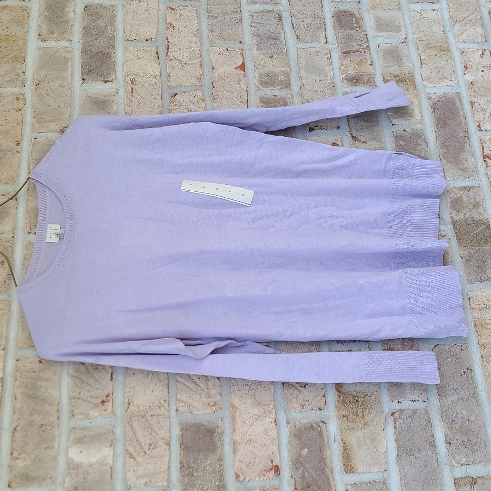 A New Day Luxury Soft Lavender Sweater